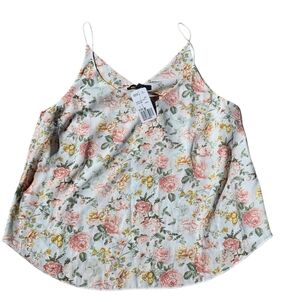 ♥️ NWT Forever 21 Floral Print Sleeveless Flowy Tank Top Size L